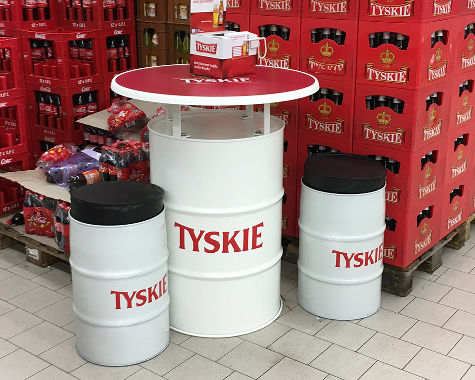 Tyskie by Stehtischtonne.com